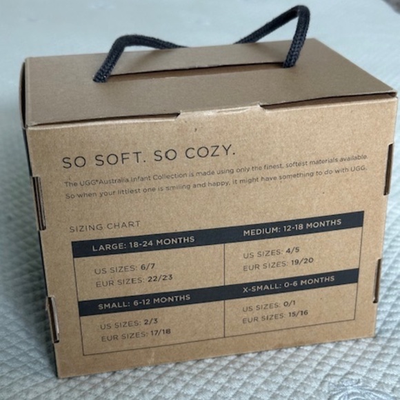 UGG Unisex Baby Infant Erin Suede Sheepskin Boots, Charcoal Color, Real Lamb Fur - Picture 5 of 6